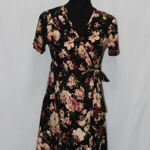 Duetime Maternity Short Sleeve Floral Dress
